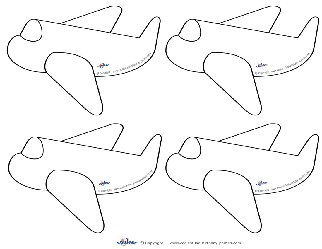 Airplane Cutout Free / Airplane Cutout Free / Printable Airplane Shapes