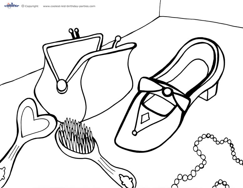 accessory coloring pages - photo #4
