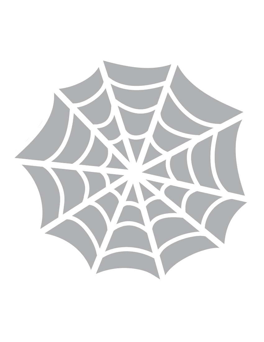 Printable spider web stencil   coolest free printables
