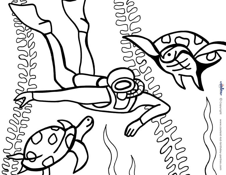 under the sea coloring pages - photo #8