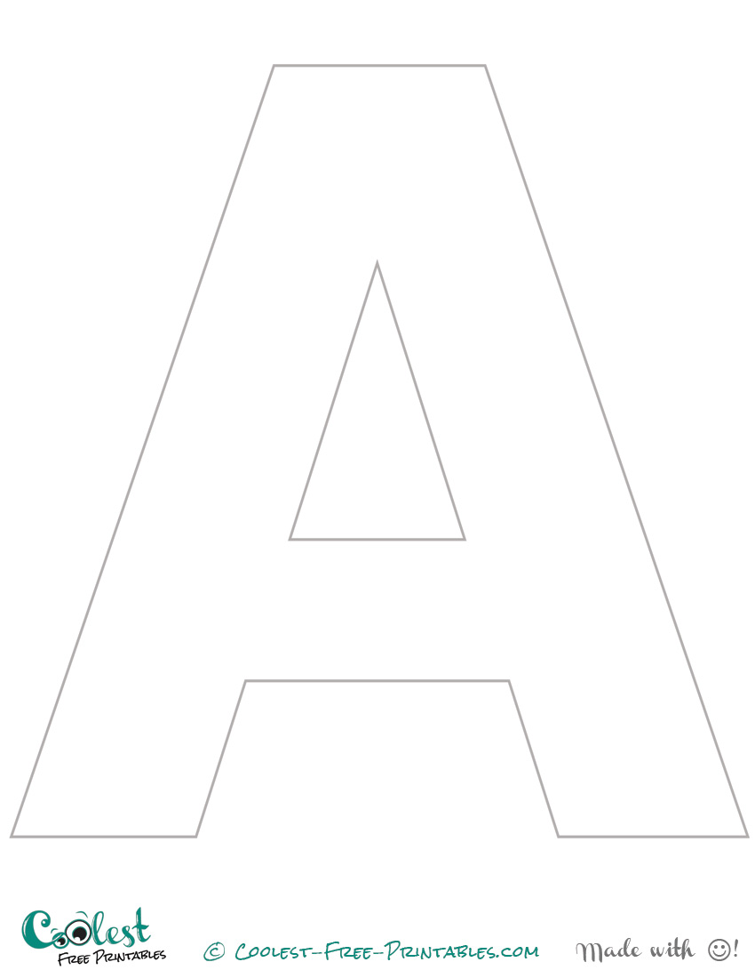 The Letter A Printable Stencil Uppercase