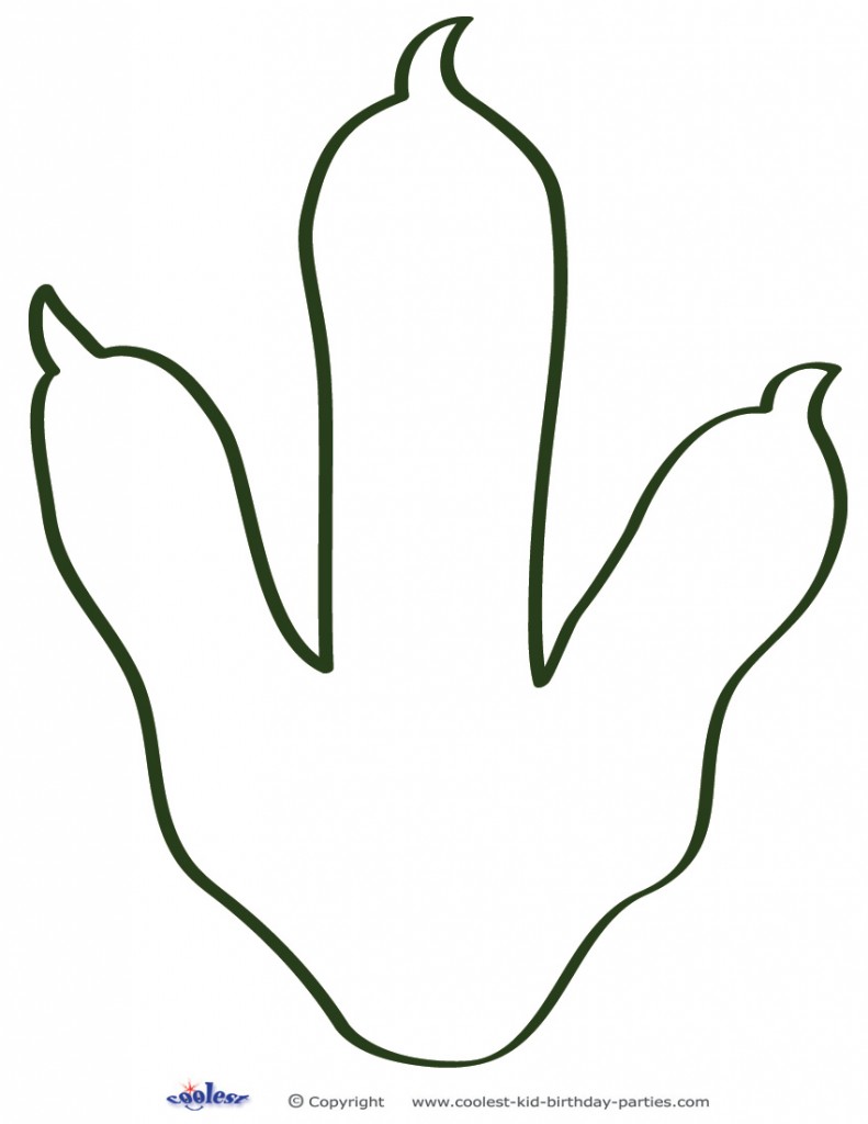 Printable TRex Dino Footprint Coolest Free Printables