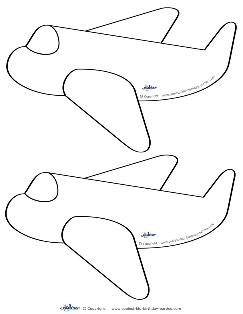 Airplane Cutout Free / 6 Best Images of Printable Airplane Cut Out