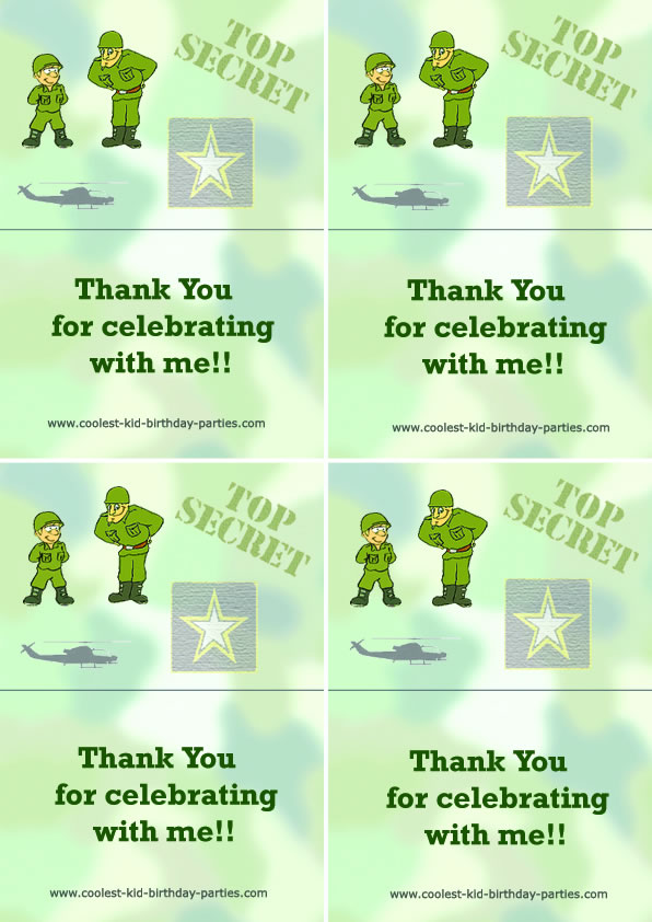 Printable Army Foldable Thank You Cards Coolest Free Printables Printable Army Foldable Thank You Cards Coolest Free Printables