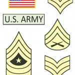 Printable Patches and Ranks for Army Theme Party