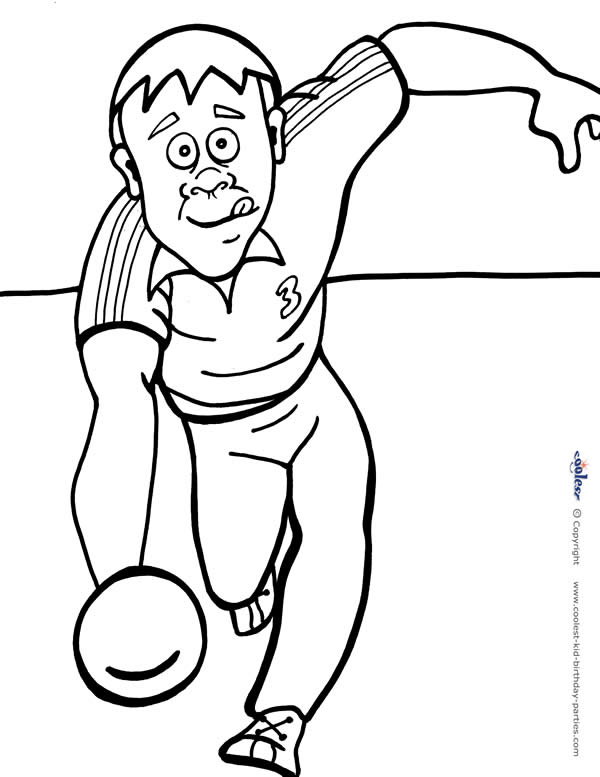 Printable Bowling Coloring Page 6 - Coolest Free Printables