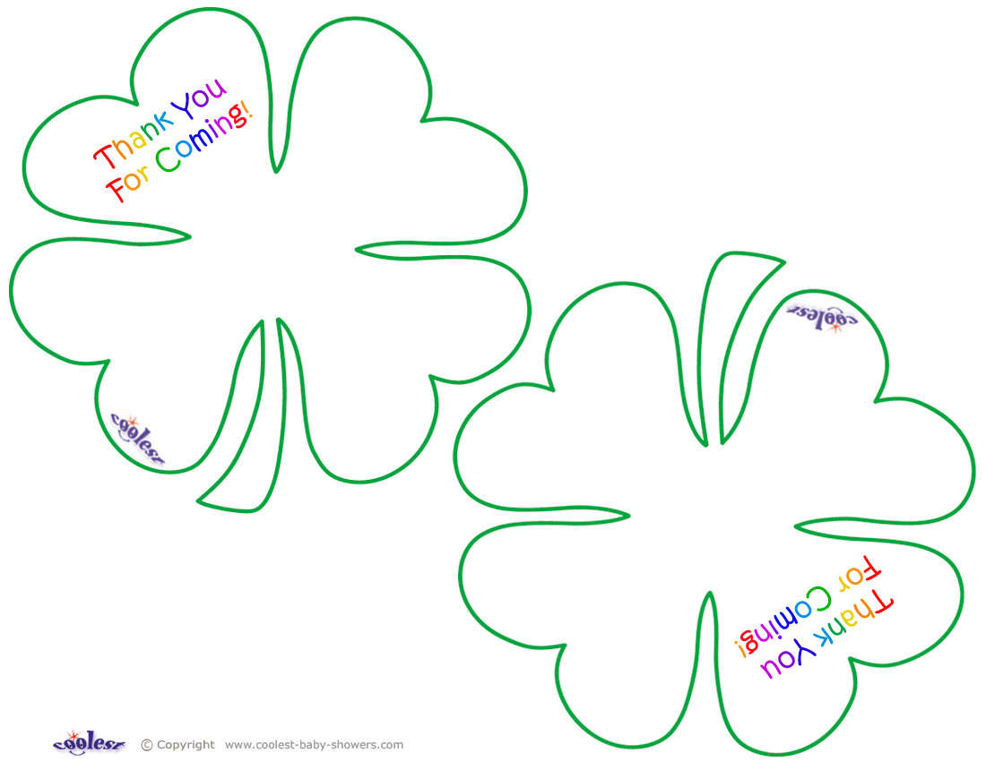 4 leaf clover template