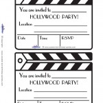 Printable Clapboard Invitations