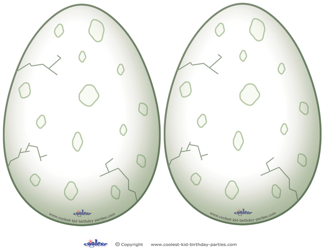 Dinosaur Egg Coloring Pages - Free & Printable!