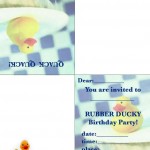 Printable Rubber Ducky Invitations