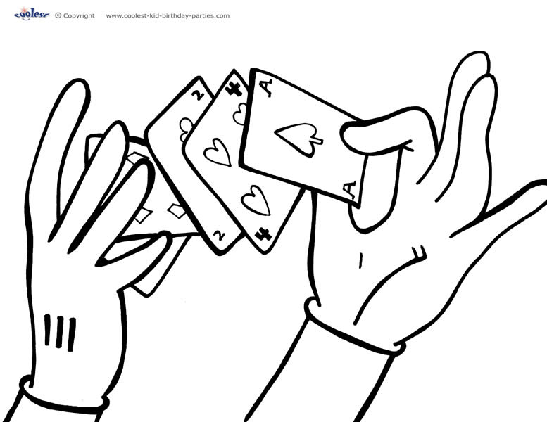 coloring pages magician