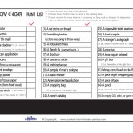 Worded Mall Scavenger Hunt List