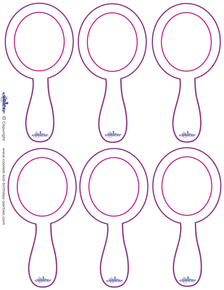 Hand Mirror Template Printable Hand Mirror Template Printable