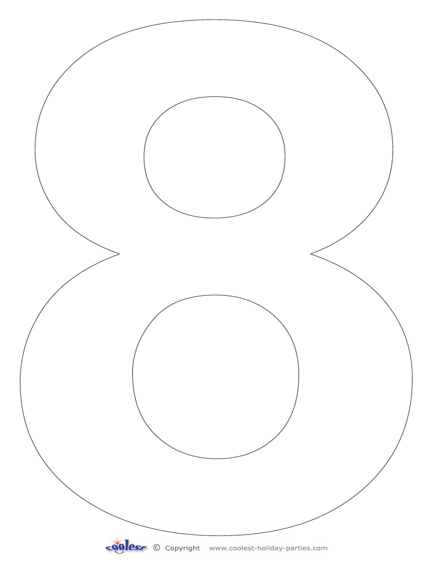 Giant Birthday Numbers Printable Templates