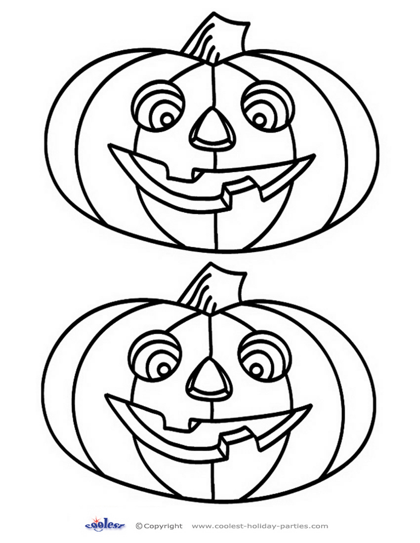 Medium Printable B&W Pumpkin 1 - Coolest Free Printables