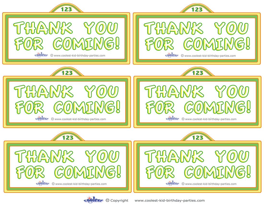Printable Sesame Street Sign Thank You Cards Coolest Free Printables