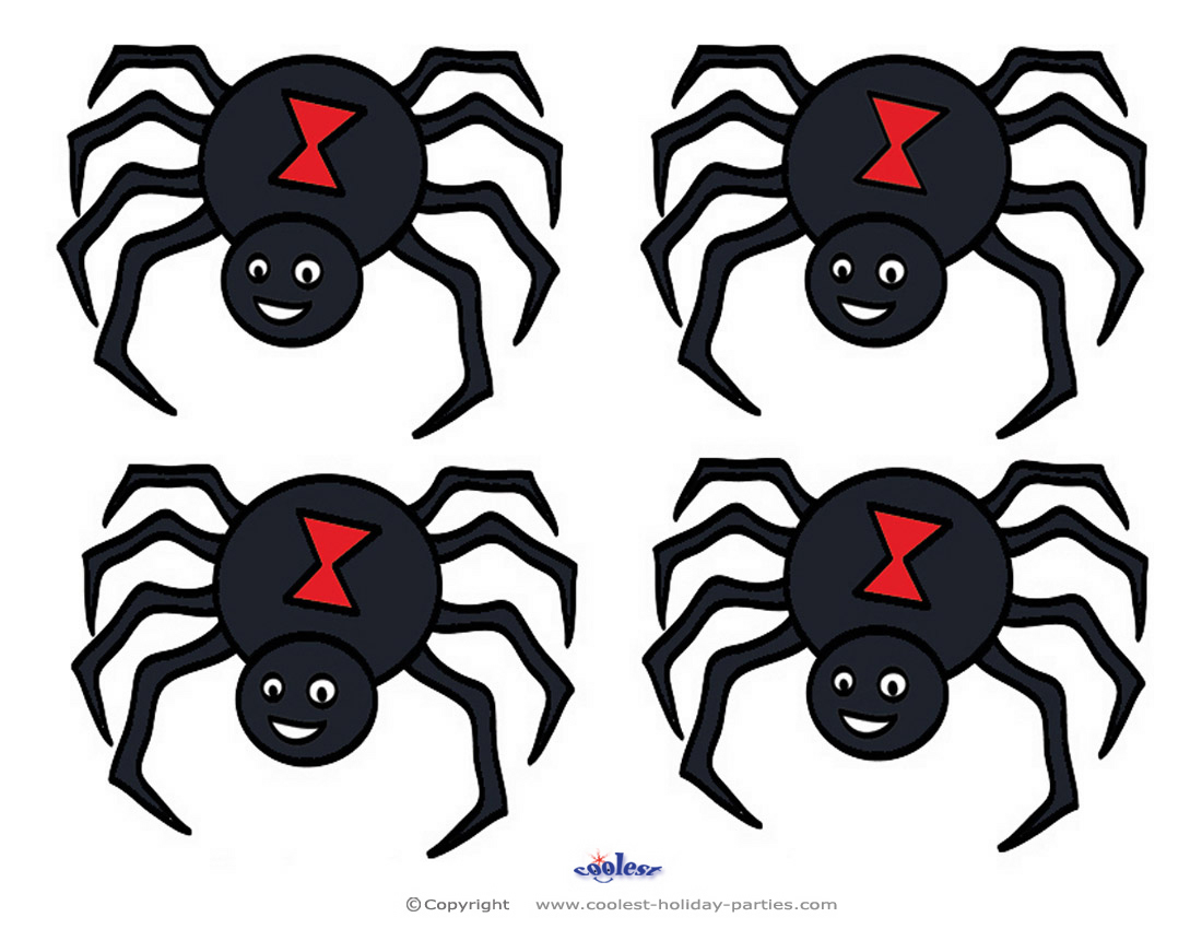 Small Printable Colored Spider Coolest Free Printables