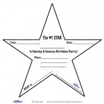 Printable Star-Shaped Invitations