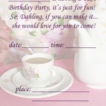 Tea Birthday Party Invitation