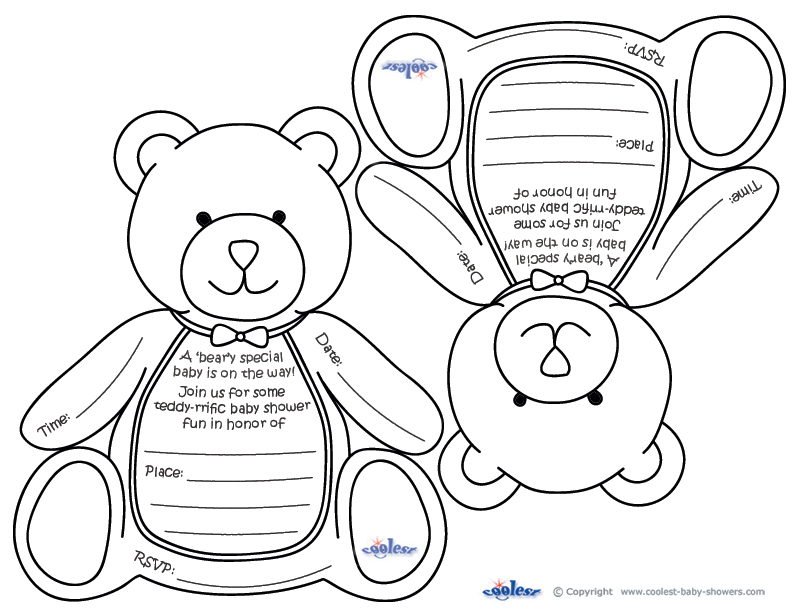 Free Printable Teddy Bear Cards