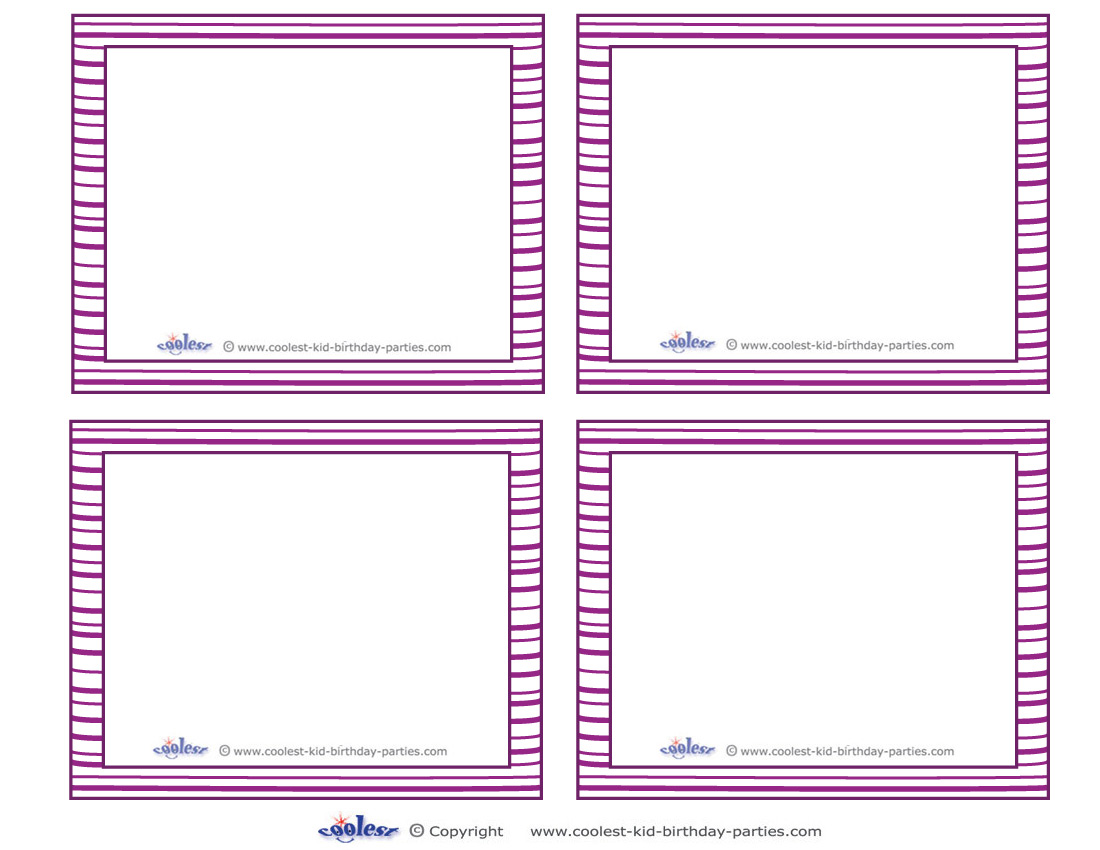 share a memory note card template