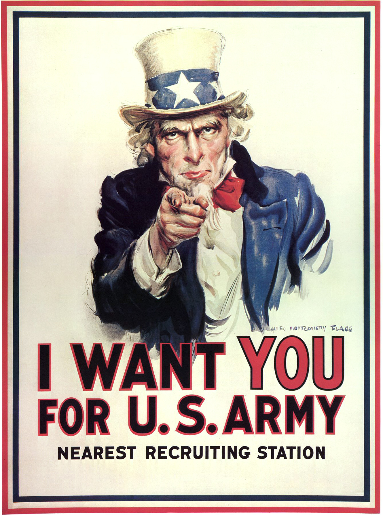 I Want You Uncle Sam Poster Template