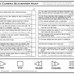 Video Camera Scavenger Hunt Lists