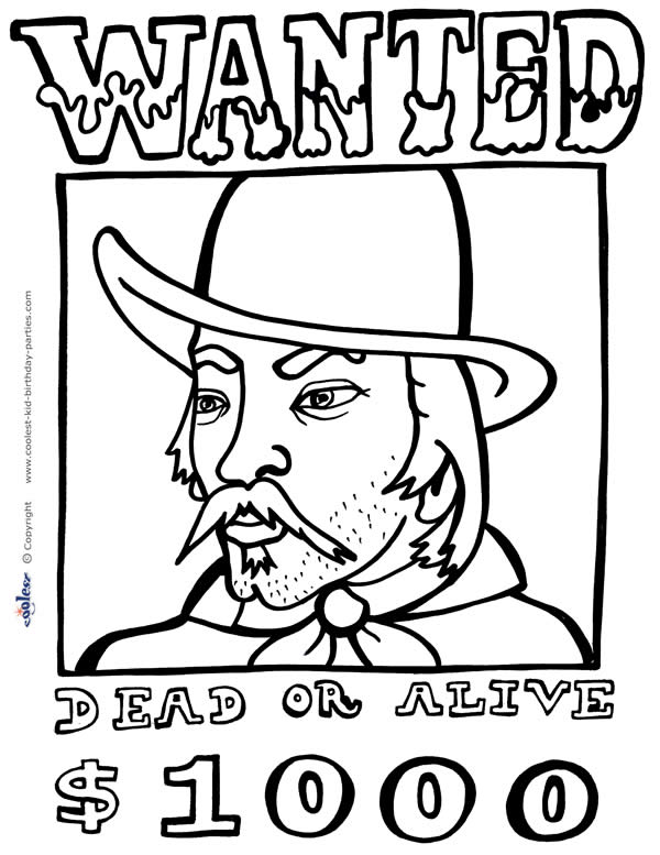 Western Theme Coloring Pages