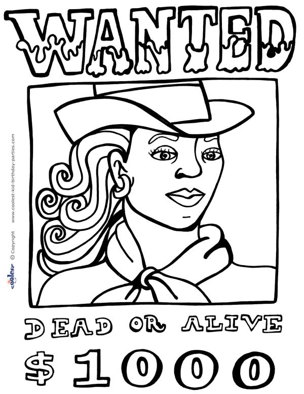 Download Printable Wild West Coloring Page 2 - Coolest Free Printables