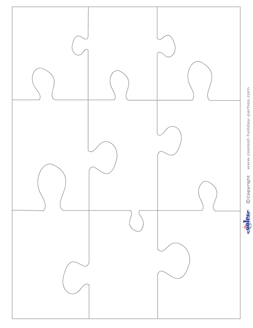 Large Blank Printable Puzzle Pieces