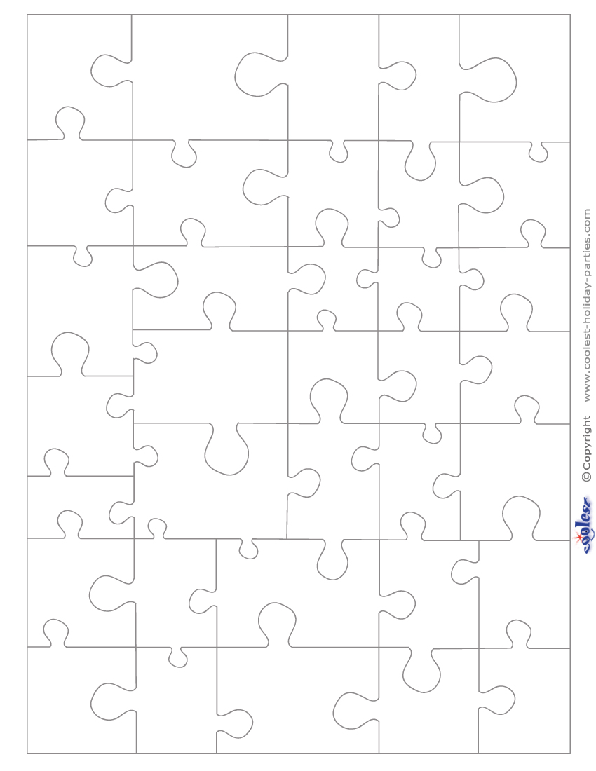 Small Blank Printable Puzzle Pieces