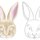 Printable Bunny Mask