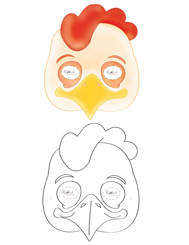 Printable Chicken Mask Coolest Free Printables