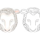 Printable Sheep Mask