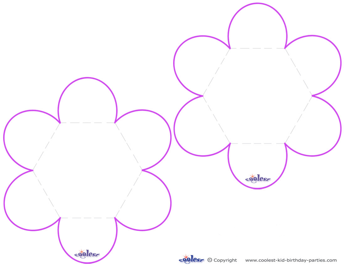 printable flower template cut out