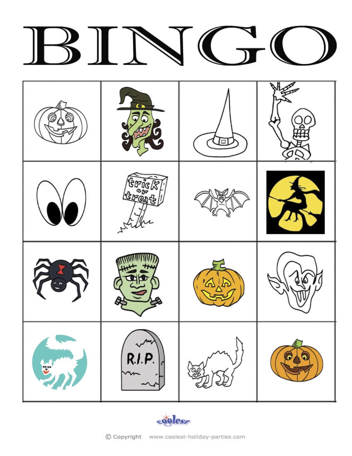 bingo halloween